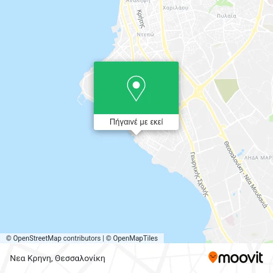 Νεα Κρηνη χάρτης