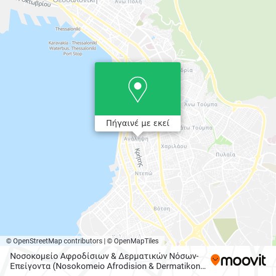 Νοσοκομείο Αφροδίσιων & Δερματικών Νόσων-Επείγοντα χάρτης