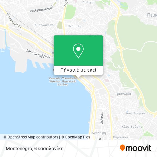 Montenegro χάρτης