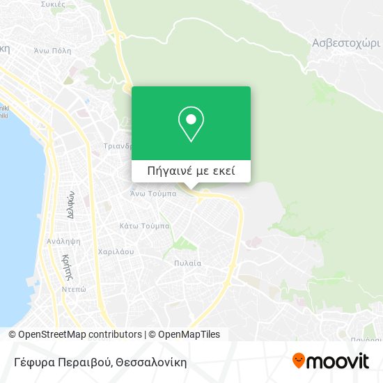 Γέφυρα Περαιβού χάρτης