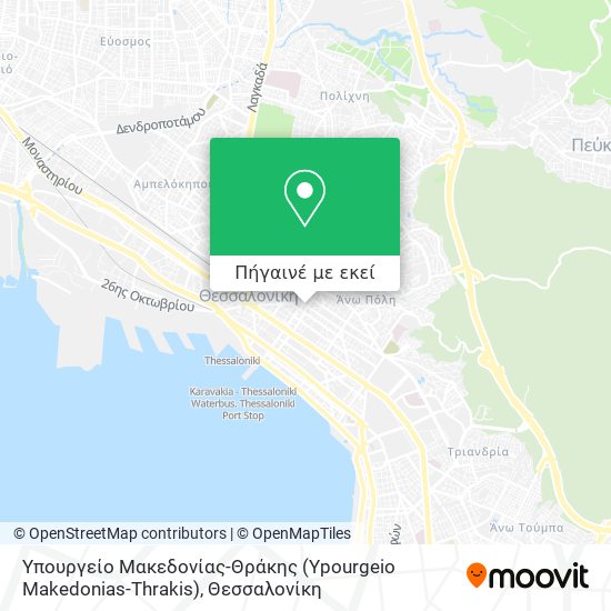 Υπουργείο Μακεδονίας-Θράκης (Ypourgeio Makedonias-Thrakis) χάρτης
