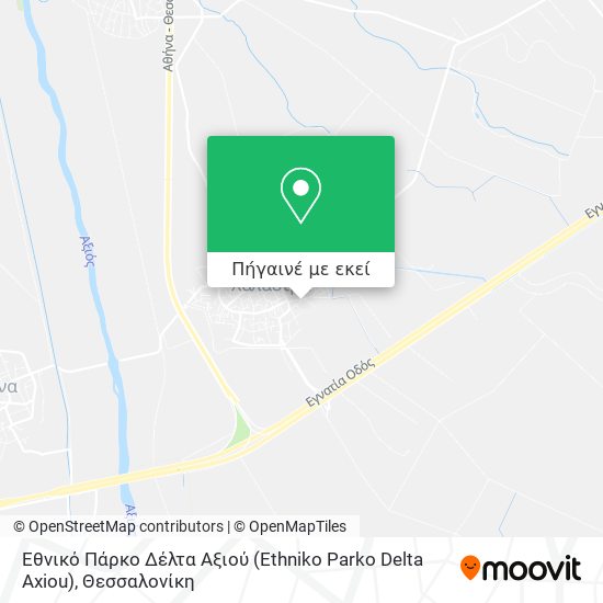 Εθνικό Πάρκο Δέλτα Αξιού (Ethniko Parko Delta Axiou) χάρτης