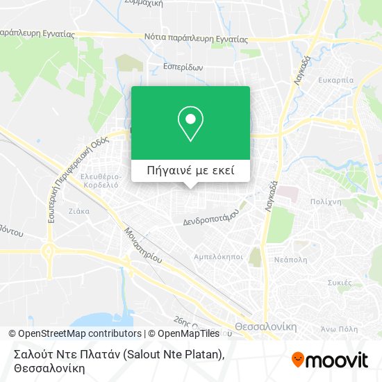 Σαλούτ Ντε Πλατάν (Salout Nte Platan) χάρτης