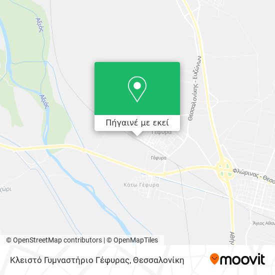 Κλειστό Γυμναστήριο Γέφυρας χάρτης