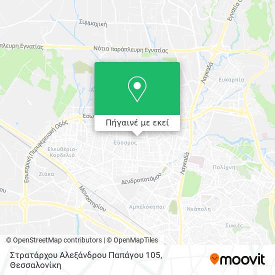 Στρατάρχου Αλεξάνδρου Παπάγου 105 χάρτης