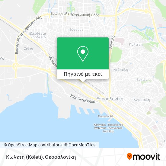Κωλετη (Koleti) χάρτης