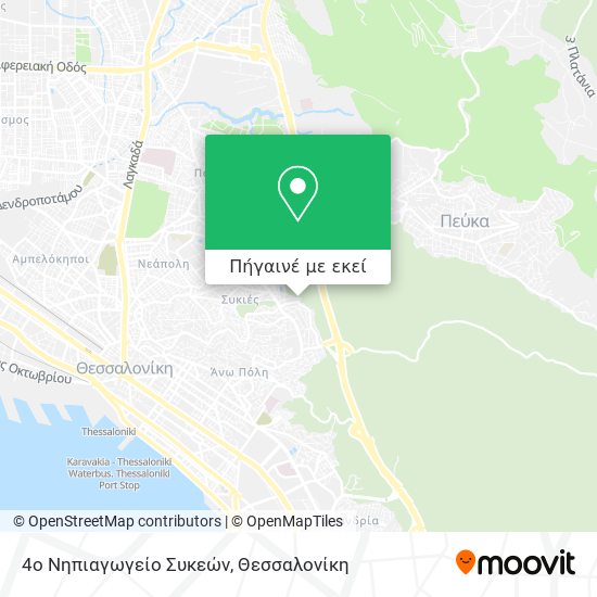 4ο Νηπιαγωγείο Συκεών χάρτης