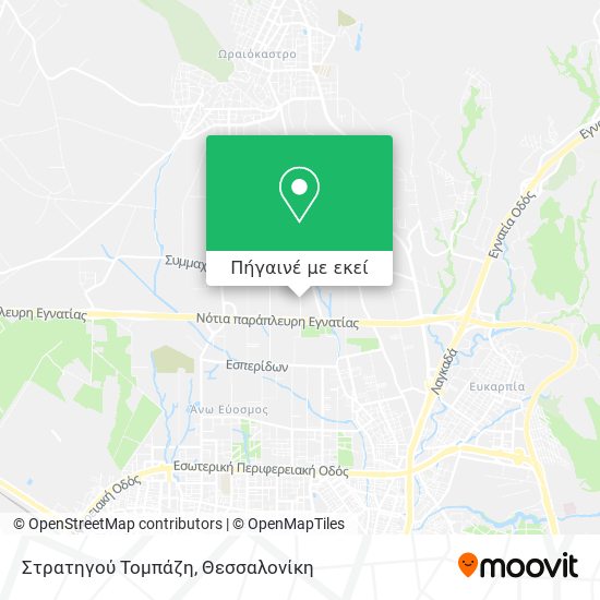Στρατηγού Τομπάζη χάρτης