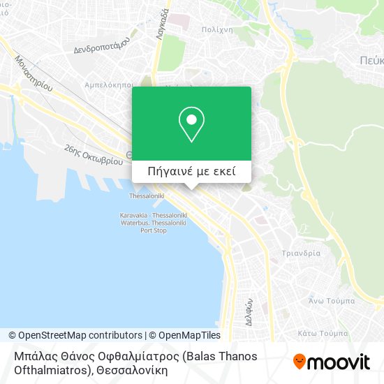 Μπάλας Θάνος Οφθαλμίατρος (Balas Thanos Ofthalmiatros) χάρτης