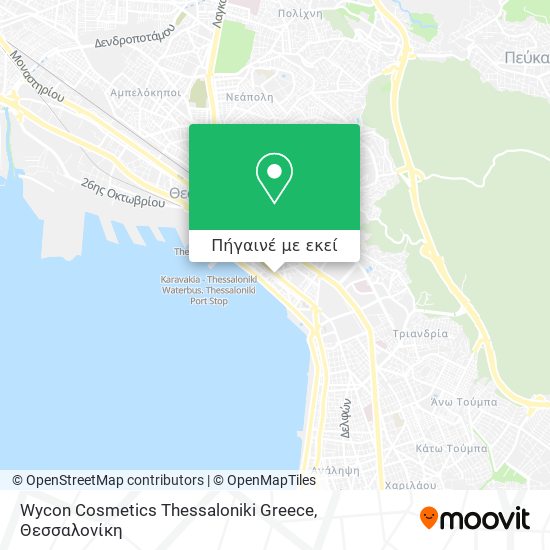 Wycon Cosmetics Thessaloniki Greece χάρτης