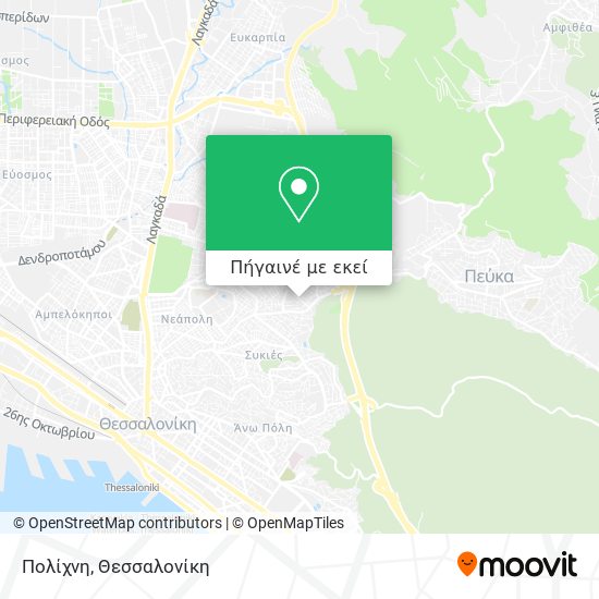 Πολίχνη χάρτης