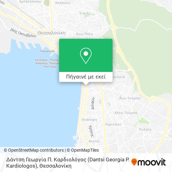 Δάντση Γεωργία Π. Καρδιολόγος (Dantsi Georgia P. Kardiologos) χάρτης