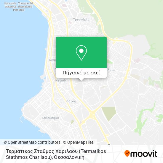 Τερματικος Σταθμος Χαριλαου (Termatikos Stathmos Charilaou) χάρτης