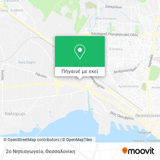 2ο Νηπιαγωγείο χάρτης