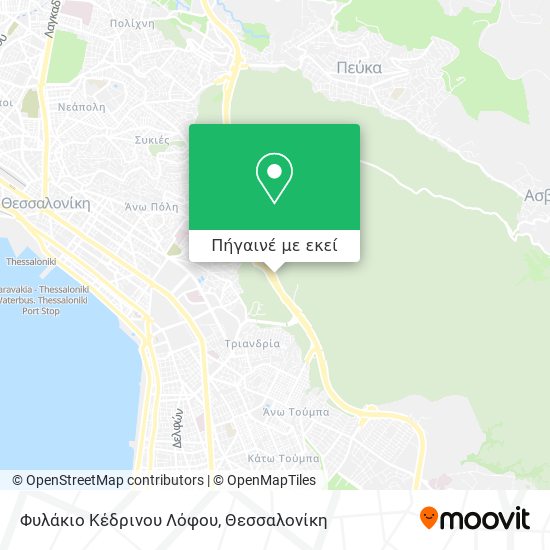 Φυλάκιο Κέδρινου Λόφου χάρτης