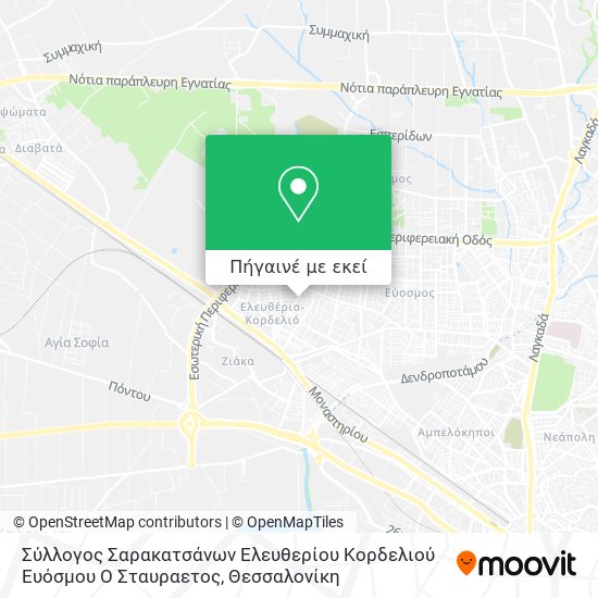 Σύλλογος Σαρακατσάνων Ελευθερίου Κορδελιού Ευόσμου Ο Σταυραετος χάρτης