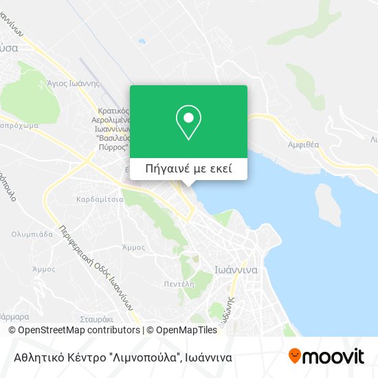 Αθλητικό Κέντρο ''Λιμνοπούλα'' χάρτης