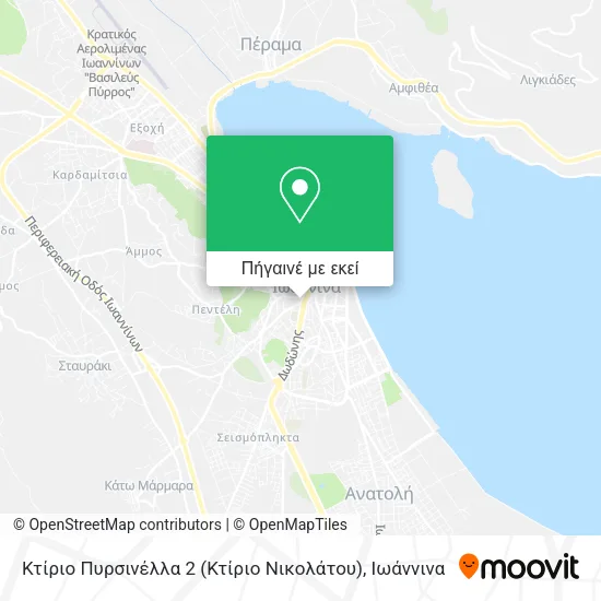 Κτίριο Πυρσινέλλα 2 (Κτίριο Νικολάτου) χάρτης