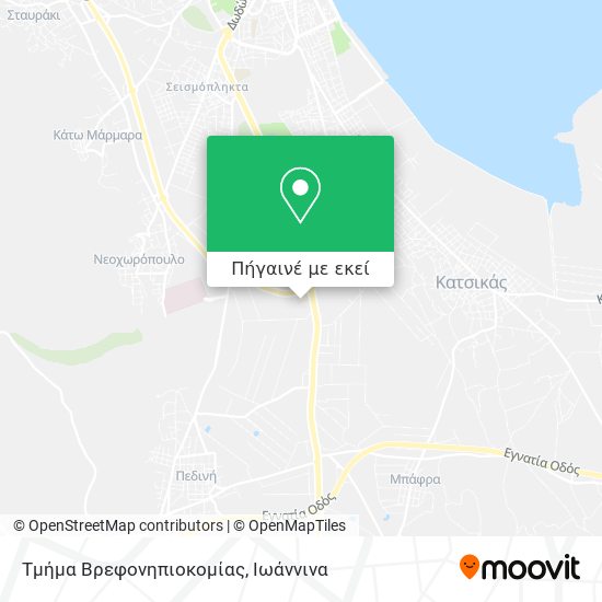 Τμήμα Βρεφονηπιοκομίας χάρτης
