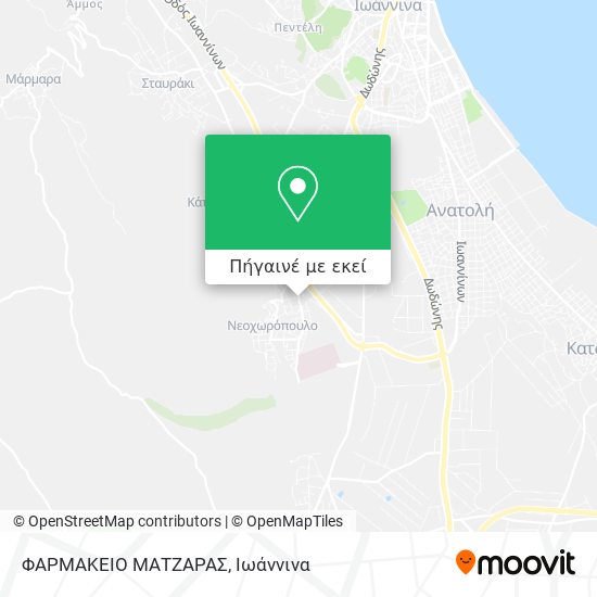 ΦΑΡΜΑΚΕΙΟ ΜΑΤΖΑΡΑΣ χάρτης