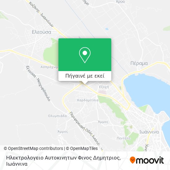 Ηλεκτρολογειο Αυτοκινητων Φινος Δημητριος χάρτης
