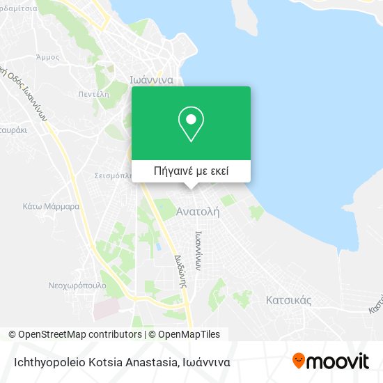 Ichthyopoleio Kotsia Anastasia χάρτης