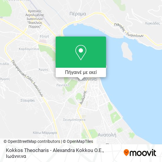 Kokkos Theocharis - Alexandra Kokkou O.E. χάρτης