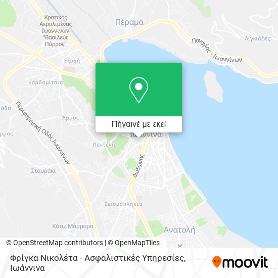Φρίγκα Νικολέτα - Ασφαλιστικές Υπηρεσίες χάρτης