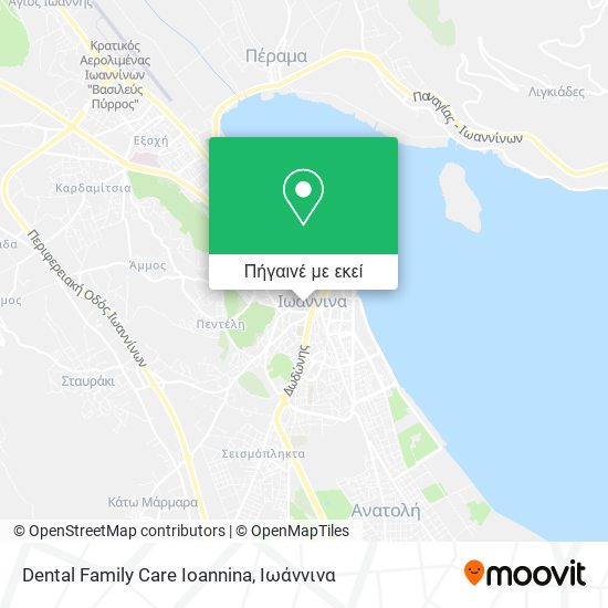 Dental Family Care Ioannina χάρτης