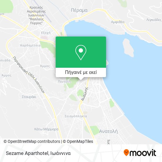 Sezame Aparthotel χάρτης