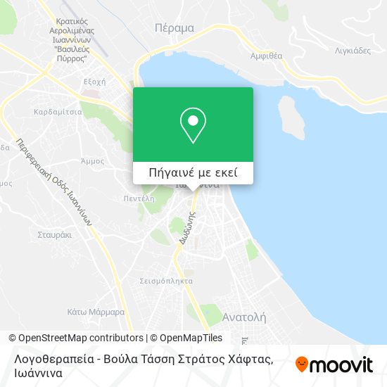 Λογοθεραπεία - Βούλα Τάσση Στράτος Χάφτας χάρτης