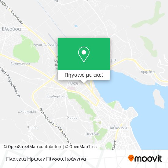 Πλατεία Ηρώων Πίνδου χάρτης