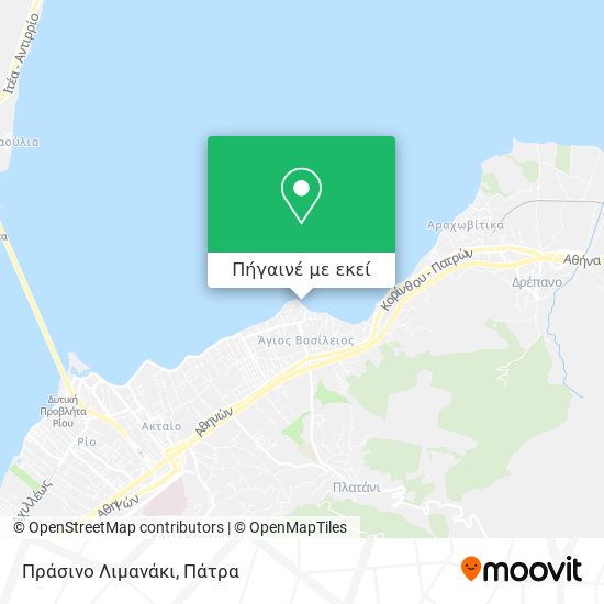 Πράσινο Λιμανάκι χάρτης