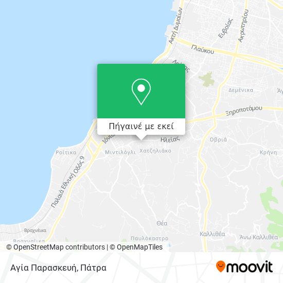 Αγία Παρασκευή χάρτης