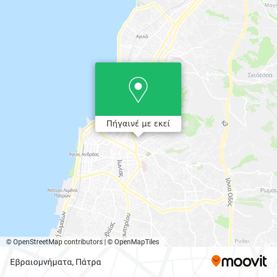 Εβραιομνήματα χάρτης