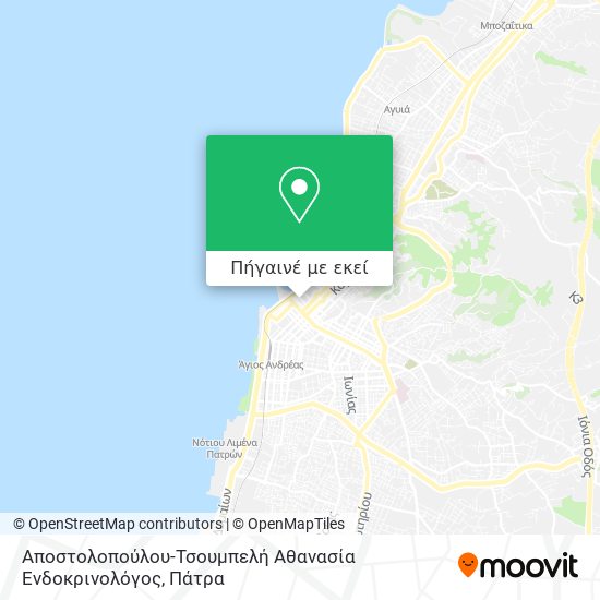 Αποστολοπούλου-Τσουμπελή Αθανασία Ενδοκρινολόγος χάρτης