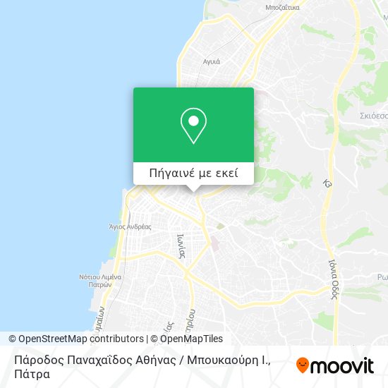 Πάροδος Παναχαΐδος Αθήνας / Μπουκαούρη Ι. χάρτης