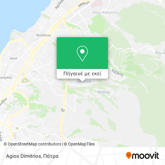 Agios Dimitrios χάρτης