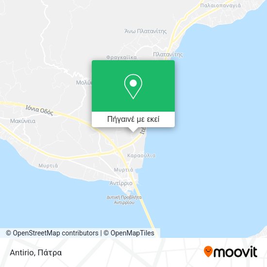 Antirio χάρτης