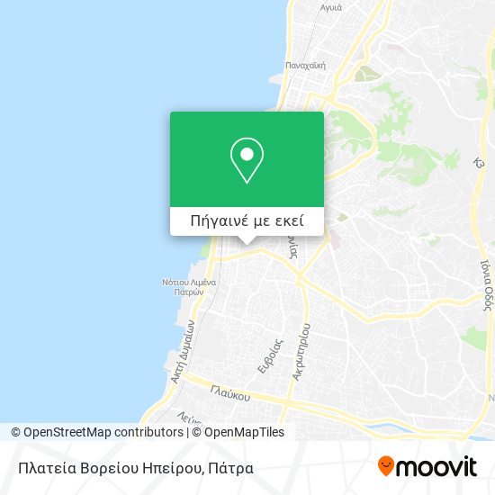Πλατεία Βορείου Ηπείρου χάρτης
