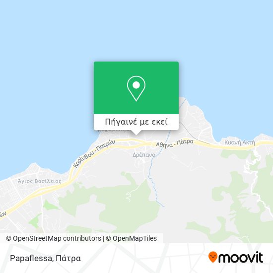 Papaflessa χάρτης