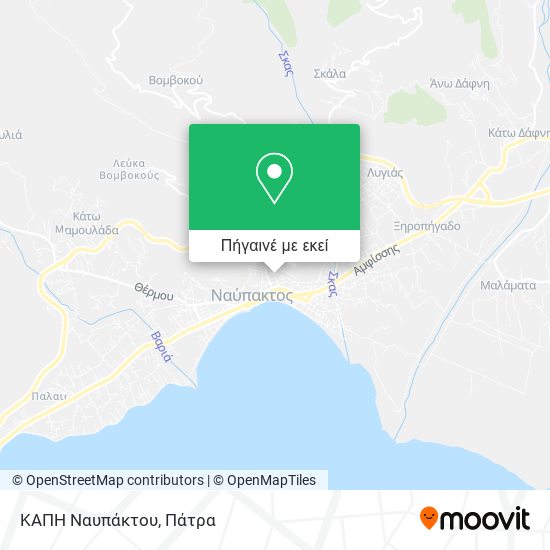 ΚΑΠΗ Ναυπάκτου χάρτης