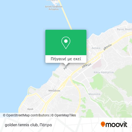 golden tennis club χάρτης