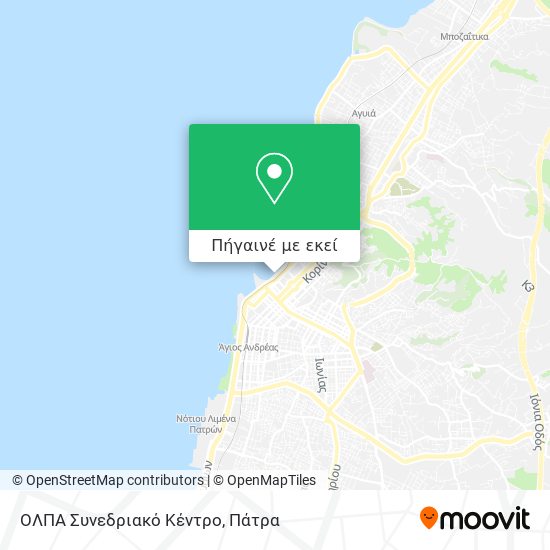 ΟΛΠΑ Συνεδριακό Κέντρο χάρτης
