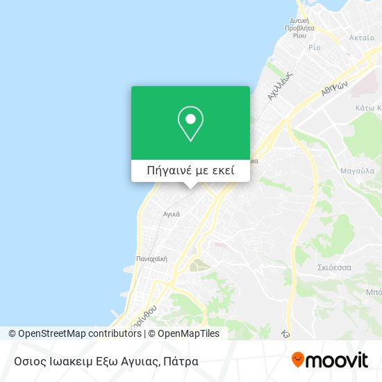 Οσιος Ιωακειμ Εξω Αγυιας χάρτης