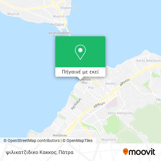 ψιλικατζιδικο  Κακκος χάρτης