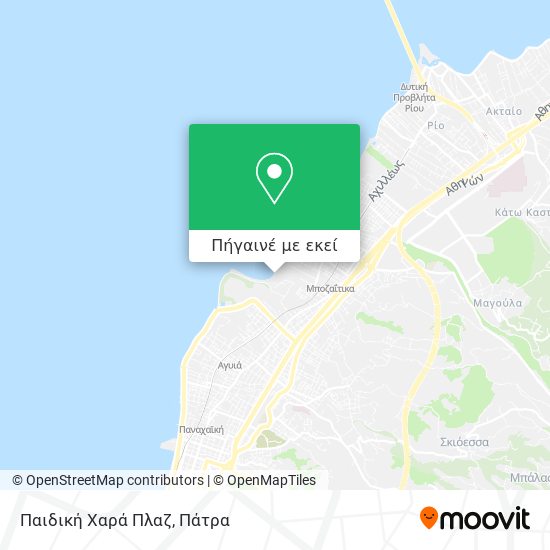 Παιδική Χαρά Πλαζ χάρτης