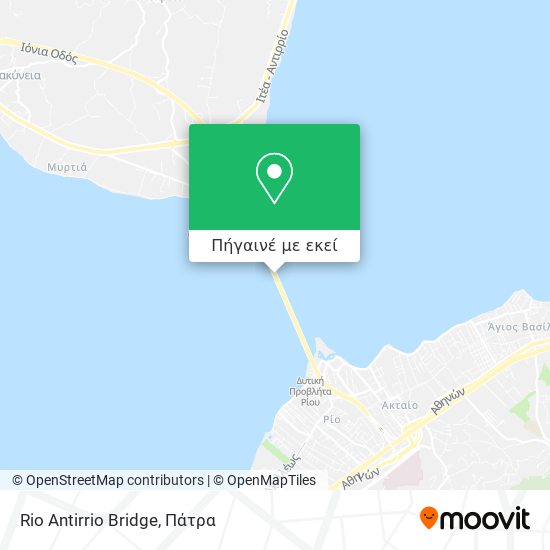 Rio Antirrio Bridge χάρτης