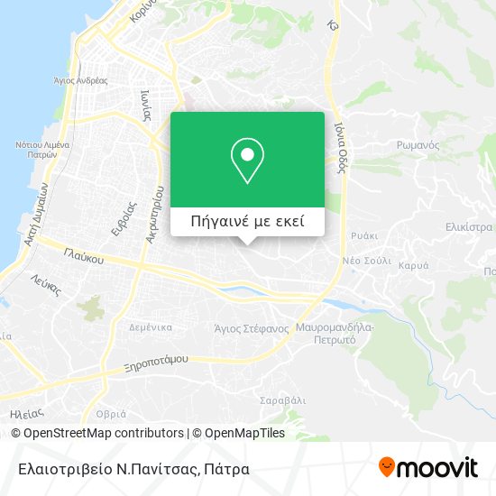 Ελαιοτριβείο Ν.Πανίτσας χάρτης