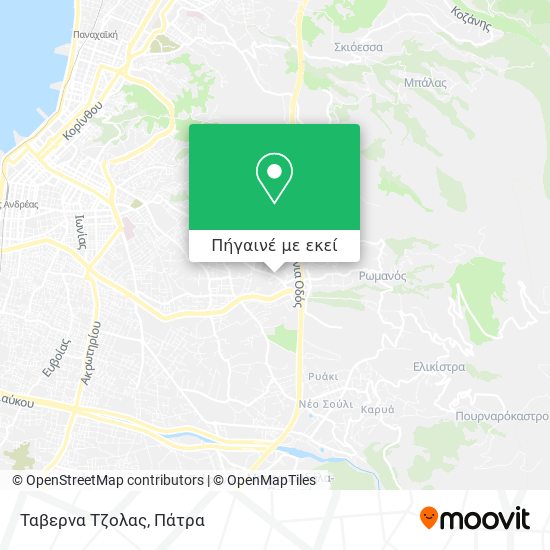 Ταβερνα Τζολας χάρτης